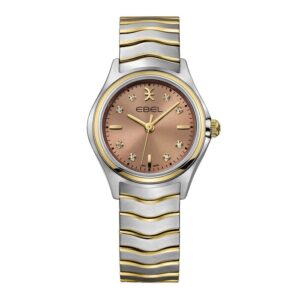 Ebel wave stainless steel 18k yellow gold