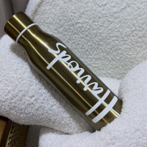 Harrods water bottle (gold)