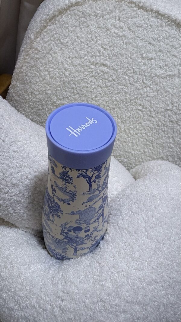 Harrods toile water bottle - Image 2
